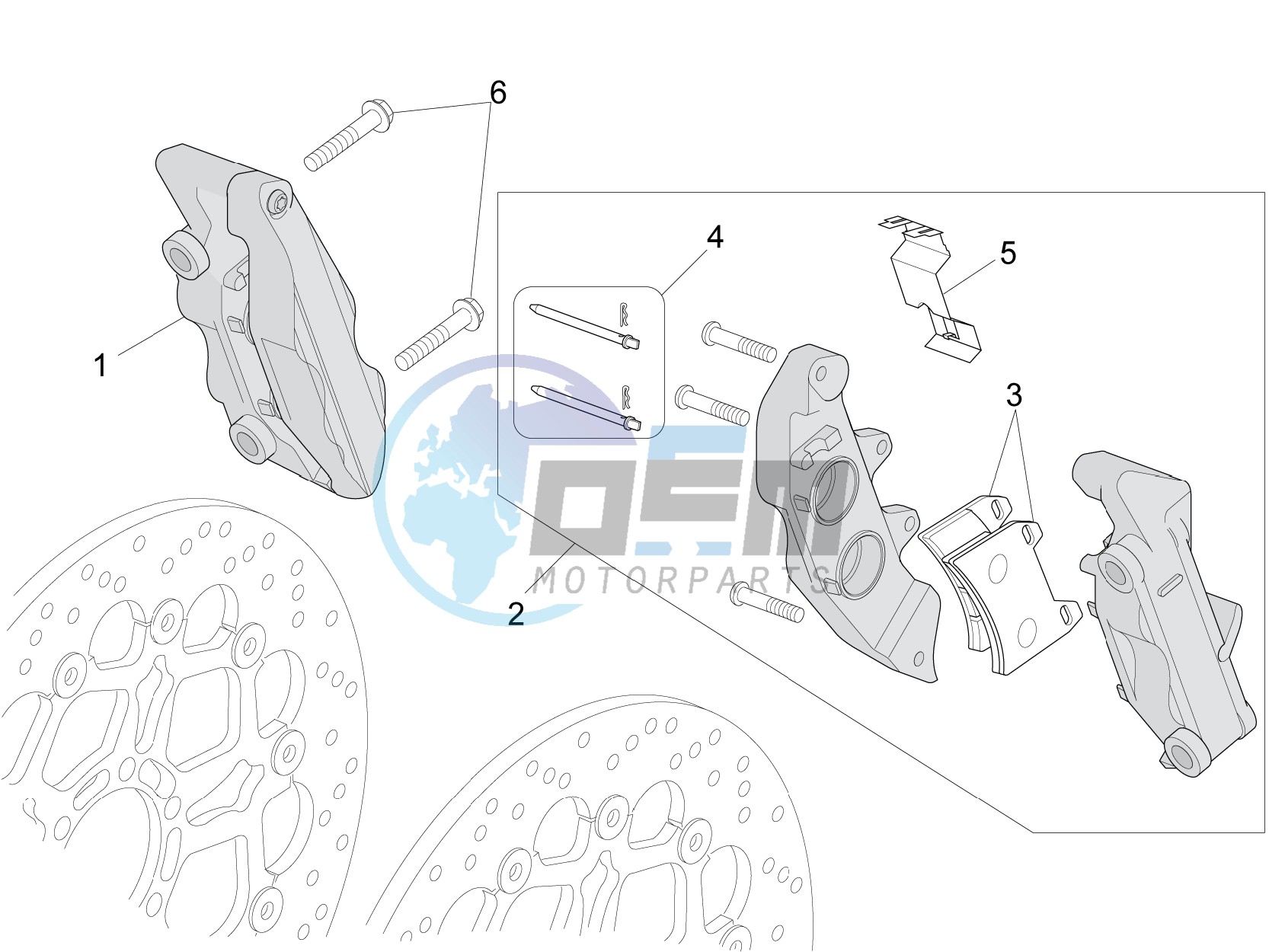 Front brake caliper