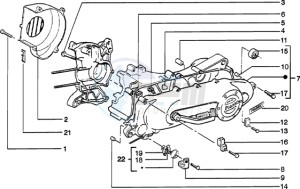 Zip 50 catalyzed drawing Clutch cover-scrool cover