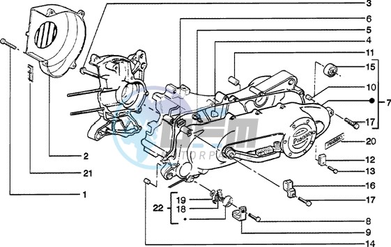 Clutch cover-scrool cover