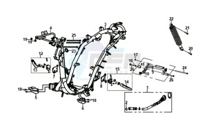 JET 14 25KMH 50 (L8) NL EURO4 drawing FRAME / ENGINE MOUNT