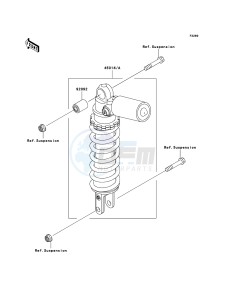 NINJA ZX-12R ZX1200-B4H FR GB GE XX (EU ME A(FRICA) drawing Shock Absorber(s)