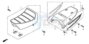 CBX750P2 drawing SEAT/REAR COWL