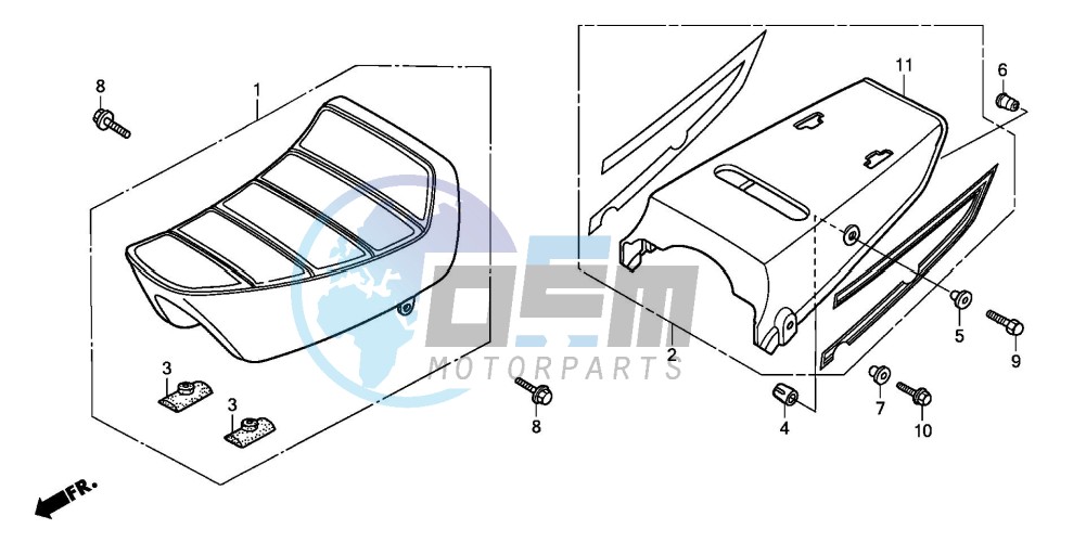 SEAT/REAR COWL