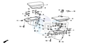 CB1300F CB1300SUPER FOUR drawing COWL POCKET