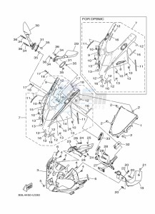 YZF320-A YZF-R3 (B7P3) drawing WINDSHIELD