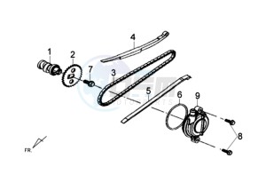 SYMPHONY SR50 drawing CYLINDER HEAD COVER / CAMSHAFT CHAIN