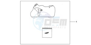 CBR1000RA9 ED / ABS REP drawing INDOOR CYCLE COVER