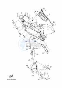 TRACER 700 MTT690-U (B1K2) drawing RADIATOR & HOSE