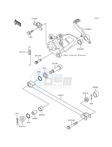 ZX 750 K [NINJA ZX-7R] (K1-K2) [NINJA ZX-7R] drawing BRAKE PEDAL