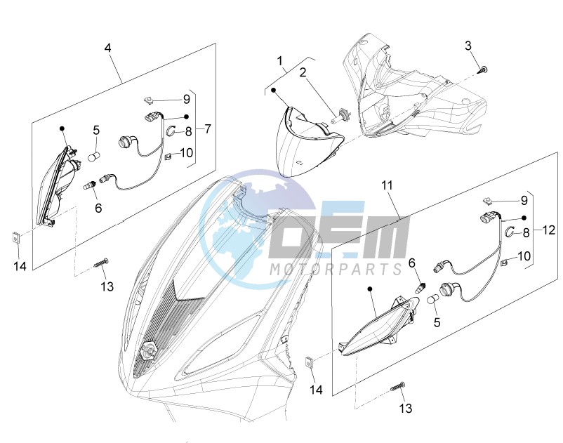 Head lamp - Turn signal lamps