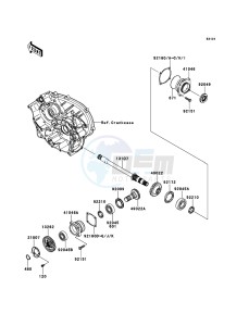 KVF750_4X4_EPS KVF750GCF EU GB drawing Front Bevel Gear