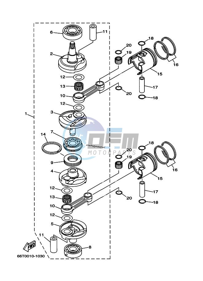 CRANKSHAFT--PISTON