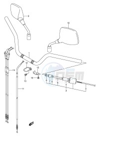 DL650 (E2) V-Strom drawing HANDLEBAR