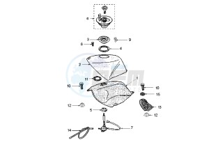 XR6 E - 50 cc drawing FUEL TANK