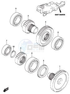 AN650 BURGMAN drawing PRIMARY GEAR