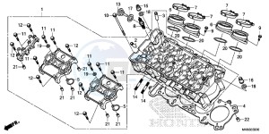 CBR1000RRG CBR1000 - Fireblade Europe Direct - (ED) drawing CYLINDER HEAD