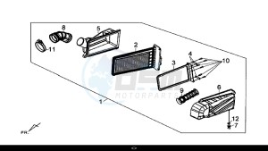 MAXSYM 600 I ABS EXECUTIVE (LX60A4-EU) (E4) (L7-M0) drawing AIR-C ASSY