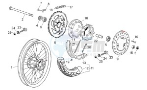 RX-SX 50 2006-2010 drawing Rear Wheel