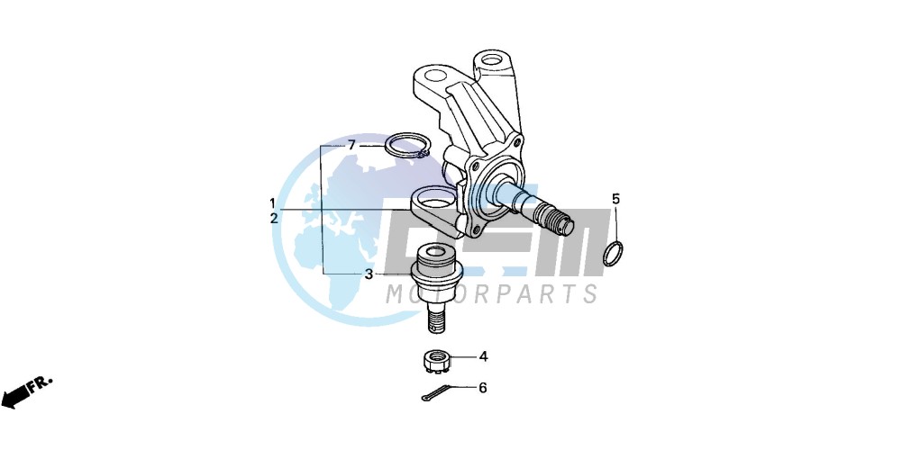 KNUCKLE (TRX350TM/TE)