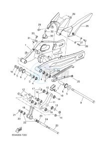 MTM690 XSR700 (B34A B34A B34A B34A B34A) drawing REAR ARM