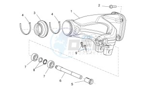 Stelvio 1200 8V STD - NTX drawing Swing arm