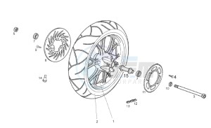 SMT 50 drawing Rear wheel