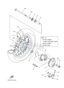 TT-R50 TT-R50E (2CJE 2CJF 2CJG) drawing FRONT WHEEL