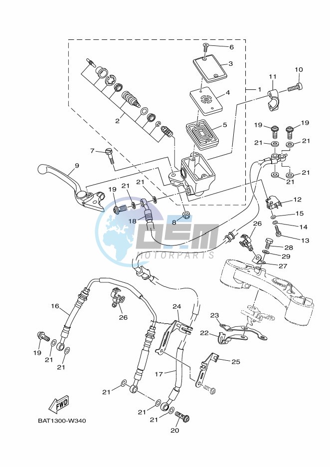 FRONT MASTER CYLINDER