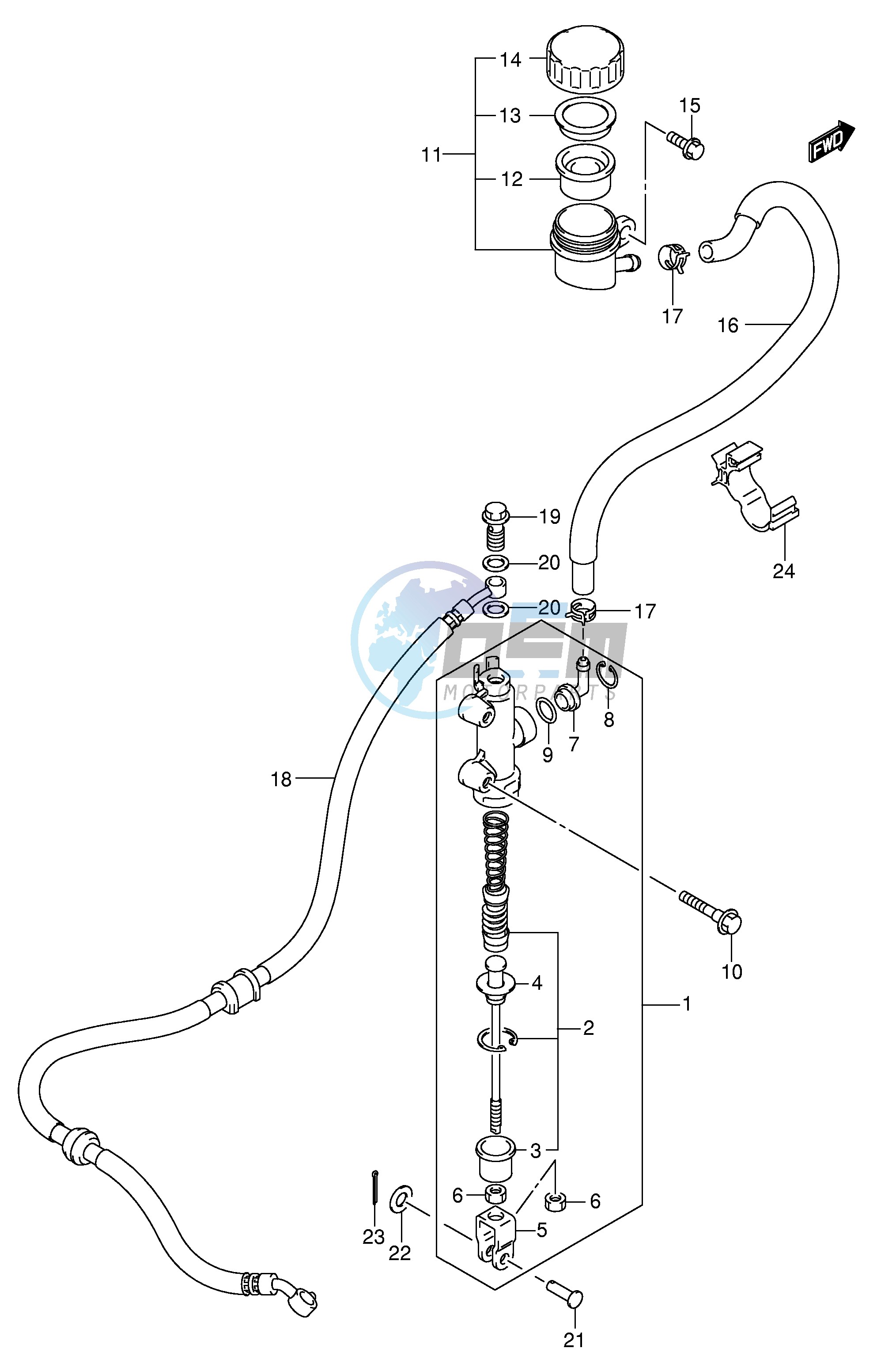 REAR MASTER CYLINDER