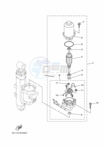 F50FETL drawing POWER-TILT-ASSEMBLY-2