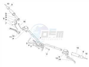 GTV 300 SEI GIORNI IE E4 ABS (NAFTA) drawing Handlebars - Master cil.