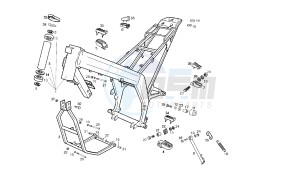 SENDA SM BAJA - 125 CC EU2 & EU3 drawing FRAME MY07