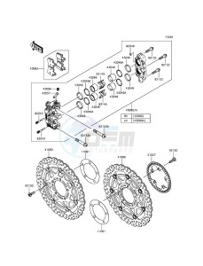 ZZR1400 ABS ZX1400FFF FR GB XX (EU ME A(FRICA) drawing Front Brake