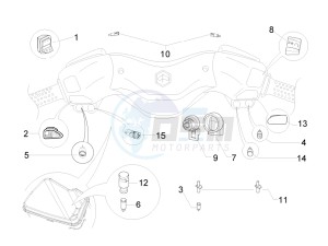 X Evo 400 Euro 3 drawing Selectors - Switches - Buttons