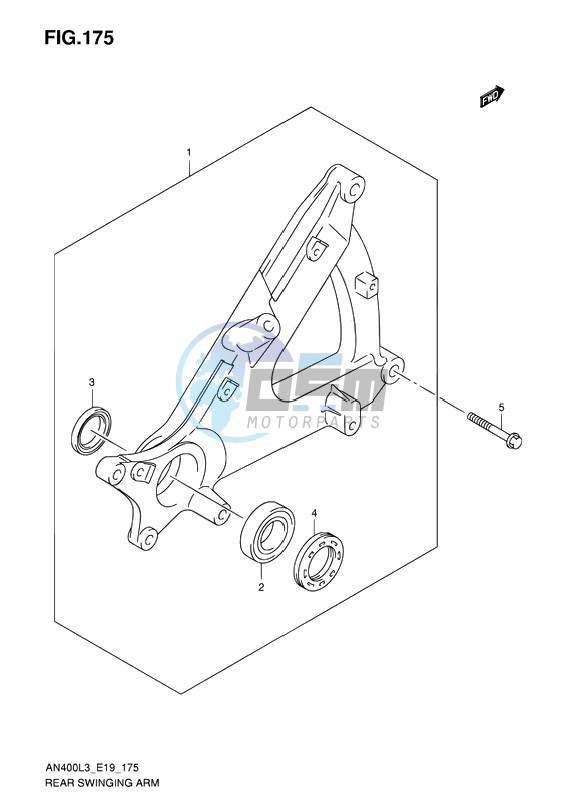 REAR SWINGING ARM