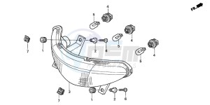 NT650V drawing TAILLIGHT