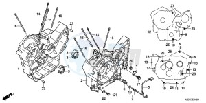 VT750CSC drawing CRANKCASE (VT750C2B/ C2S/ CS/ C/ CA)