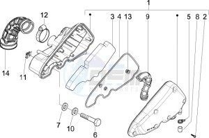 LX 125 4T ie E3 drawing Air filter