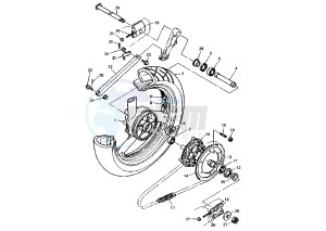 XJR 1200 drawing REAR WHEEL