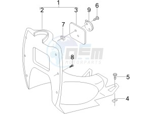 Stalker 50 drawing Front glove-box - Knee-guard panel