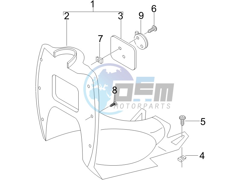 Front glove-box - Knee-guard panel