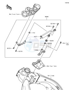 NINJA ZX-6R ZX636EGFA GB XX (EU ME A(FRICA) drawing Accessory(Steering Damper)