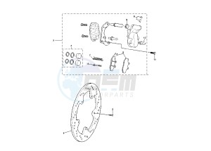 TZR 50 drawing FRONT BRAKE CALIPER