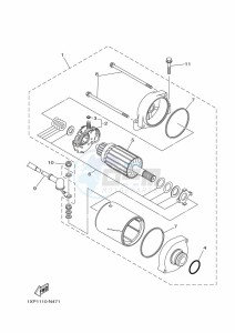 YXM700E YXM70VPXK (B5FF) drawing STARTING MOTOR