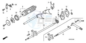 TRX420FEA Australia - (U / 2U 4WD) drawing GEARSHIFT FORK