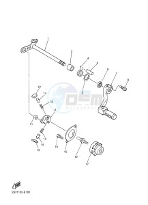 WR450F (1DXA) drawing SHIFT SHAFT