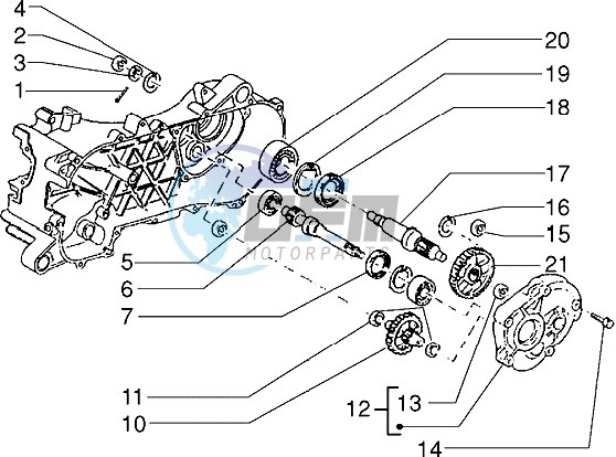 Rear wheel shaft