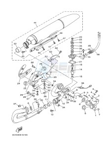 XV1900A MIDNIGHT STAR (1CR4) drawing EXHAUST