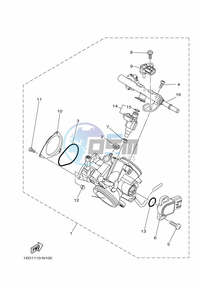 THROTTLE BODY ASSY 1