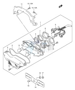 GSF600 (E2) Bandit drawing TAIL LAMP